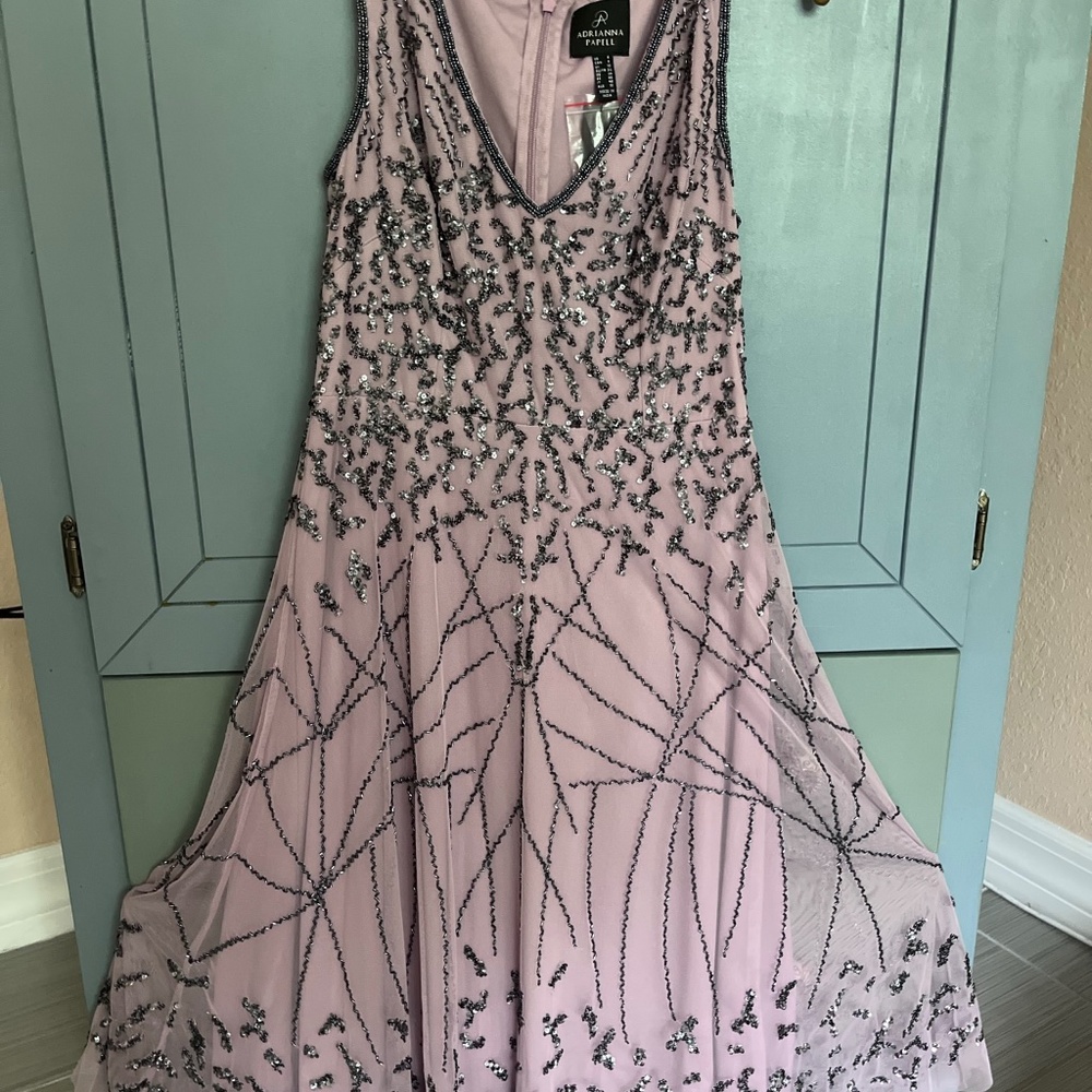 Beaded Ankle Length Dress